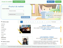 Tablet Screenshot of anunturi-meditatii.ro